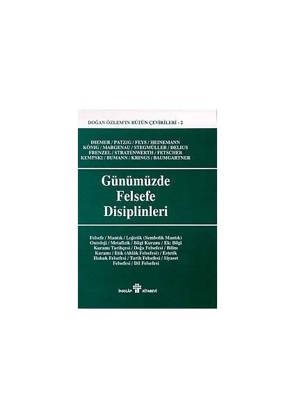 Günümüzde Felsefe Disiplinleri-Doğan Özlem