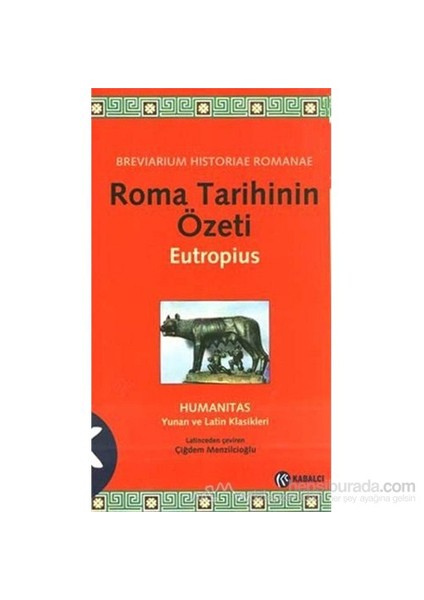 Roma Tarihinin Özeti-Eutropius