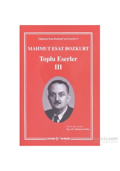 Mahmut Esat Bozkurt Toplu Eserler Iıı-Mahmut Esat Bozkurt