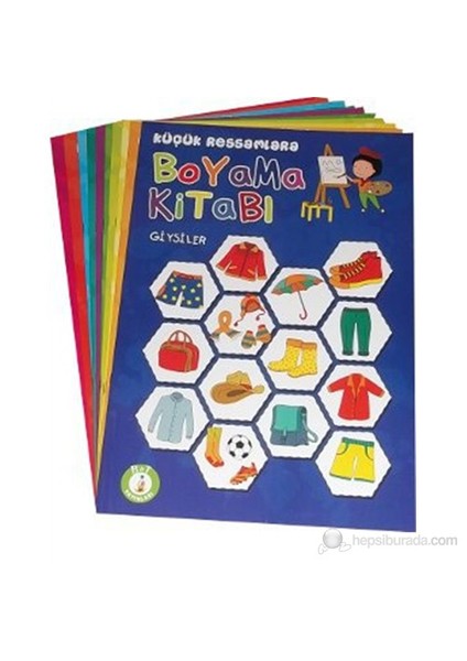Küçük Ressamlara Boyama Kitabı Seti (10 Kitap Takım)