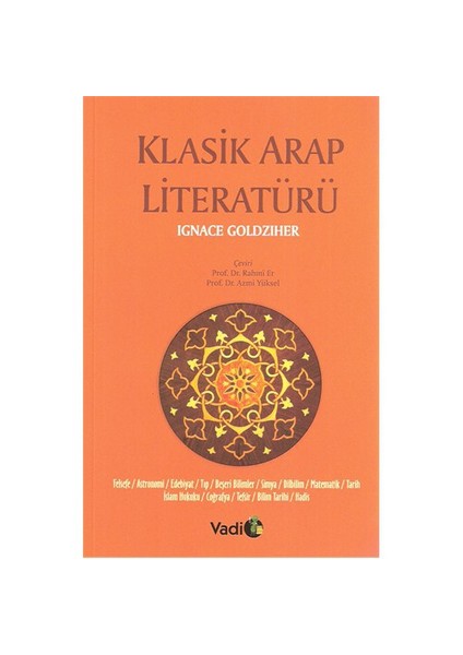 Klasik Arap Literatürü-Ignaz Goldziher