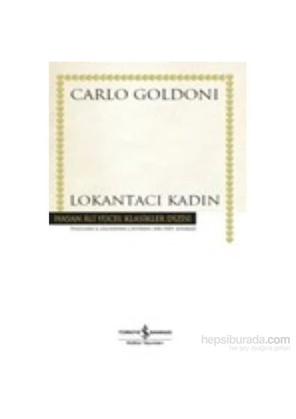 Lokantacı Kadın-Carlo Goldoni