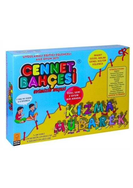 Cennet Bahçesi: Kızma Mübarek Evimizin Neşesi (İkili Masa Oyun Seti)