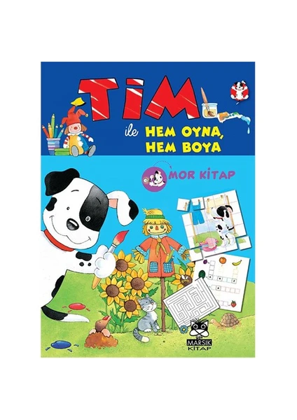 Tim İle Hem Oyna Hem Boya: Mor Kitap