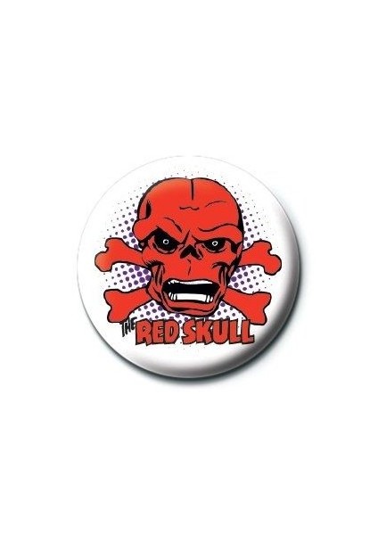 Rozet Marvel Retro Red Skull