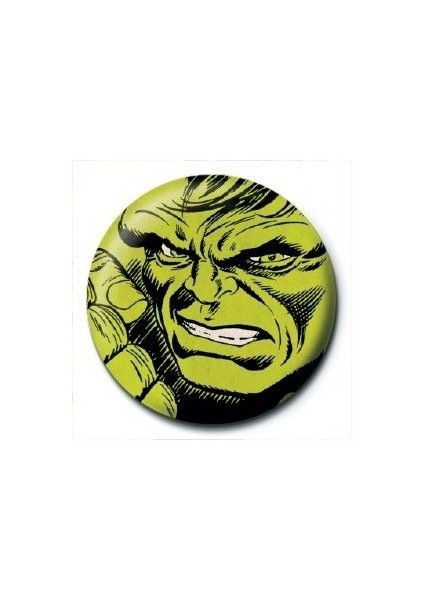 Rozet Marvel Retro Hulk Face