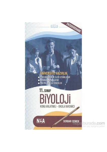 Nesa 11.Sınıf Biyoloji (Cep Boy)-Serdar Cemek