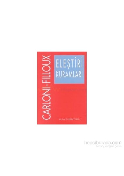 Eleştiri Kuramları-J. C. Carloni