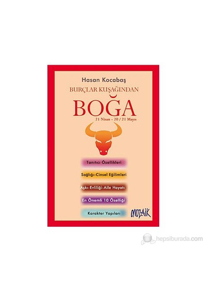 Burçlar: Boğa (Cep Boy)-Hasan Kocabaş