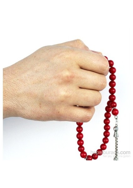 Tatar Ramazan Kırmızı Mercan Doğal Taş 9-10Mm Tesbih modelleri