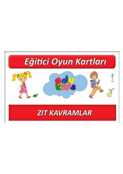 Eğitici Oyun Kartları - Zıt Kavramlar 2+ Yaş