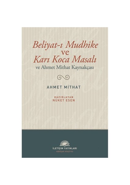 Beliyat-ı Mudhike ve Karı Koca Masalı - Ahmet Mithat