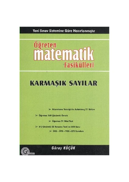 Gür Yayınları Öğreten Matematik Fasikülleri Karmaşık Sayılar