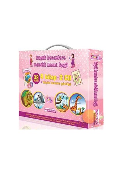 Küçük Hanımlara Müzikli Masal Keyfi (8 Kitap + 2 Cd + Günlük)