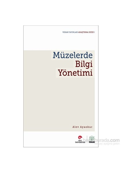 Müzelerde Bilgi Yönetimi-Alev Ayokur