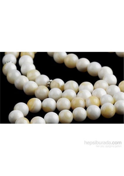 Shell Taşı 8 Mm Küre Kesim 99 Lu Tesbih