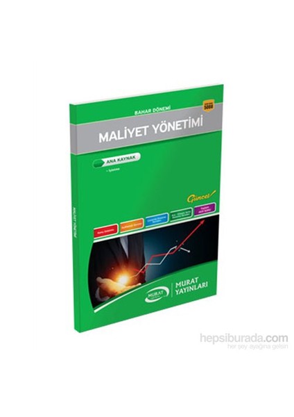 Murataçıköğretim 5088 Maliyet Yönetimi