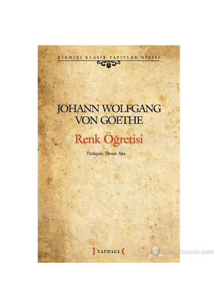 Renk Öğretisi-Johann Wolfgang Von Goethe
