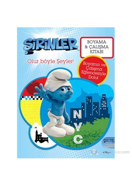 Şirinler - Olur Böyle Şeyler! (Boyama ve Çalışma Kitabı) (Smurf Happens!) - Pierre Culliford