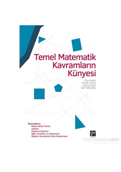 Temel Matematik Kavramların Künyesi-Safure Bulut