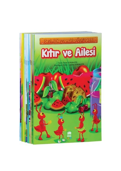 Sevimli Hayvancıklar Öykü Dizisi Düz Yazılı (10 Kitap Takım) - Emine Korkmazer