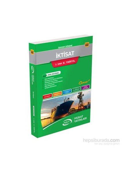 Murataçıköğretim 5361 İktisat 3.Sınıf 6.Yarıyıl
