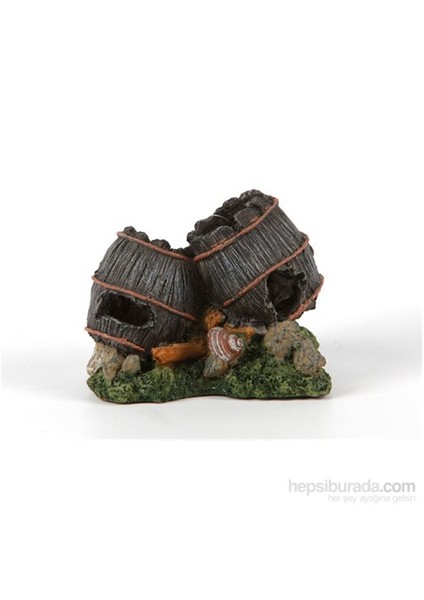 Akvaryum Dekor Fıçı Dekor 2Li