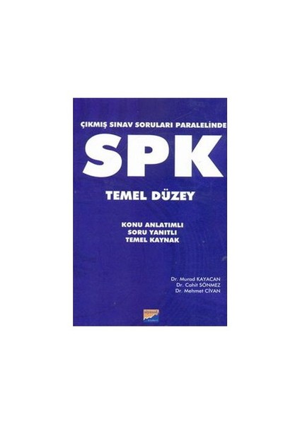Spk Temel Düzey - Çıkmış Sorular Paralelinde - Cemil Sönmez