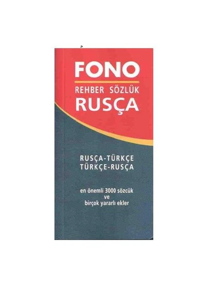 Fono Yayınları Rusça Rehber Sözlük