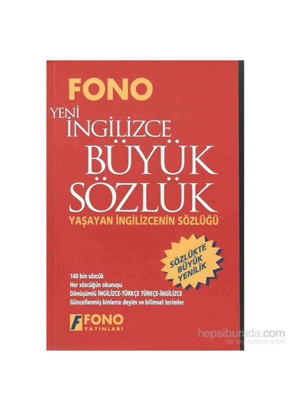 Fono Yayınları Yeni İngilizce Büyük Sözlük