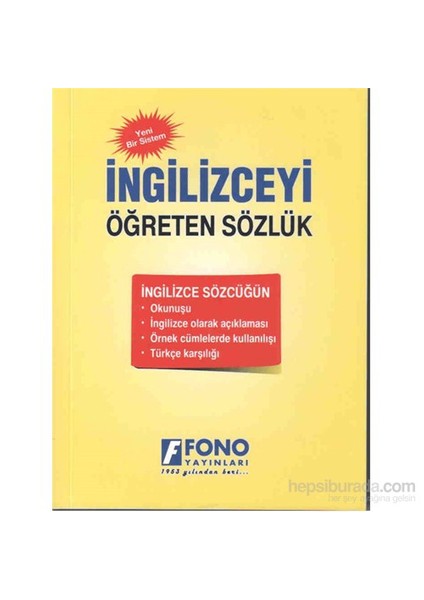 İngilizceyi Öğreten Sözlük