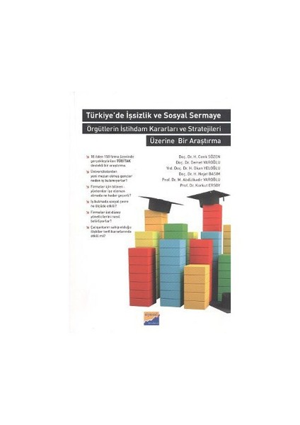 Türkiye'De İşsizlik Ve Sosyal Sermaye - (Örgütlerin İstihdam Kararları Ve Stratejileri Üzerine Bir Araştırma)