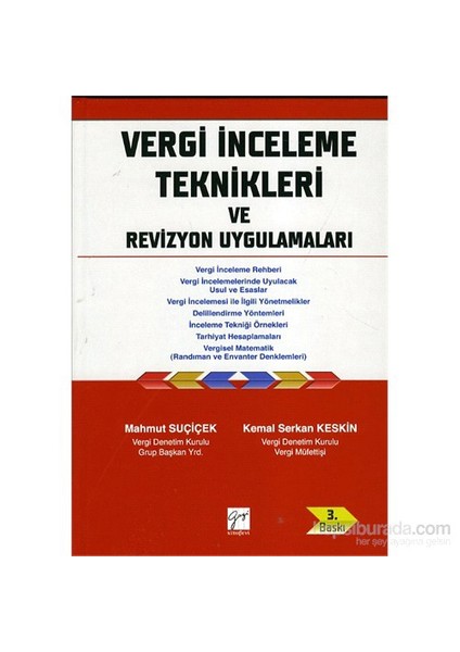 Vergi İnceleme Teknikleri Ve Revizyon Uygulamarı-Mahmut Suçiçek