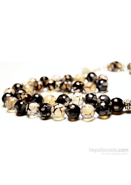 8 mm Faset Kesim Damarlı Akik Taşı Tesbih fırsatları