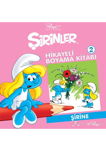 Şirinler - Hikayeli Boyama Kitabı 2 - Şirine