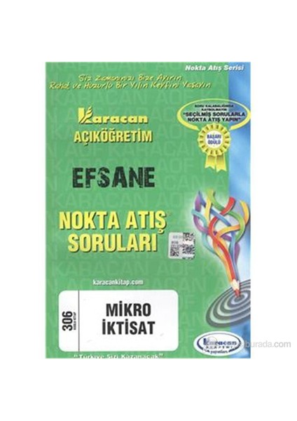 Karacan AÖF 2014 2.Sınıf Mikro İktisat Nokta Atış Soruları