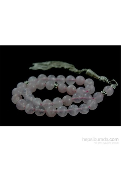 Açık Pembe Kuvars Taşı 8 Mm Tesbih