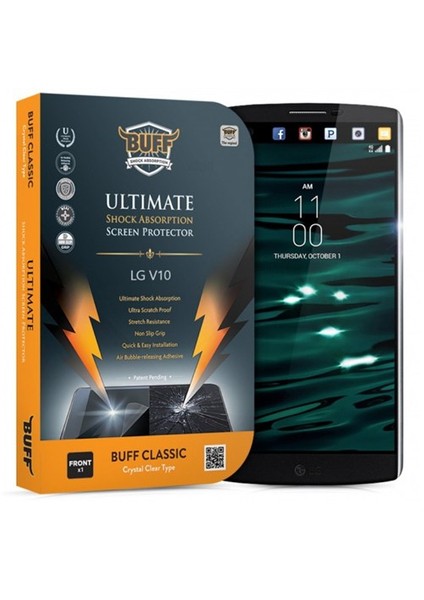 Buff Lg V10 Darbe Emici Ekran Koruma Filmi