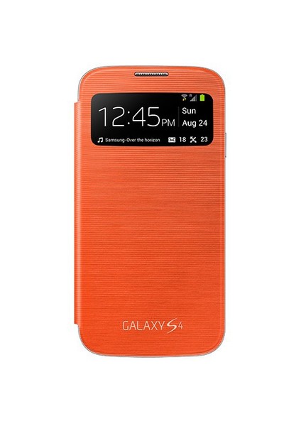 İ9500 Galaxy S4 S View Cover Kılıf - Turuncu Ef-Cı950boegww
