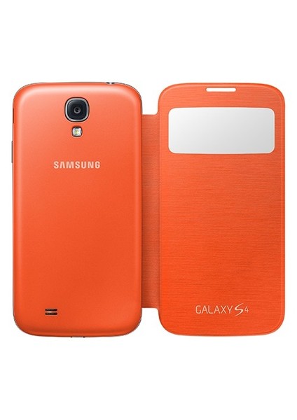 İ9500 Galaxy S4 S View Cover Kılıf - Turuncu Ef-Cı950boegww fiyatları