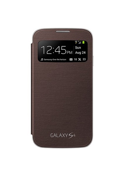 İ9500 Galaxy S4 S View Cover Kılıf - Kahve Ef-Cı950baegww