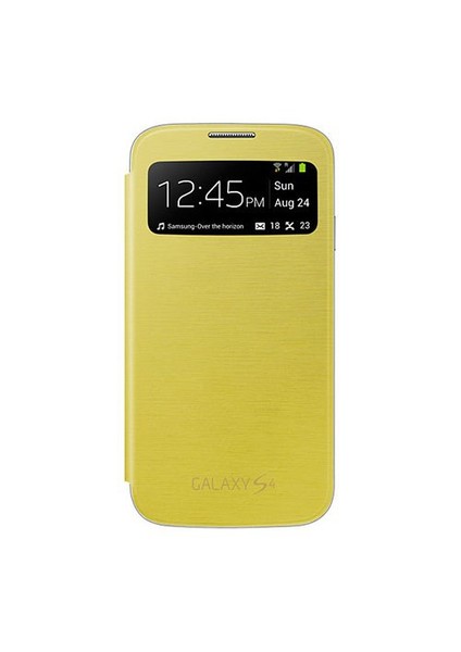 İ9500 Galaxy S4 S View Cover Kılıf - Sarı Ef-Cı950byegww