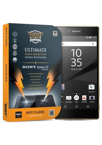 Buff Sony Xperia Z5 Premium Darbe Emici Ekran Koruma Filmi