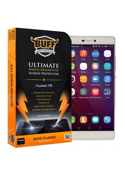 Buff Huawei P8 Darbe Emici Ekran Koruyucu Film