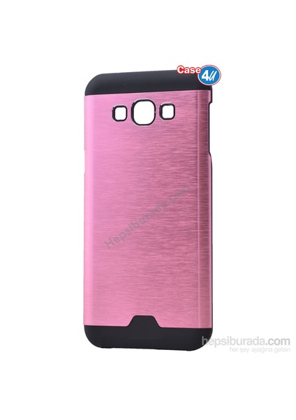 Samsung Galaxy E7 Moto Sert Arka Kapak Pembe*