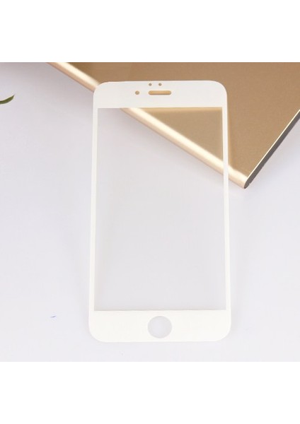 Apple iPhone 6 Beyaz Renk Cam Ekran Koruyucu