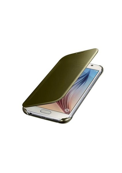 S6 Clear View Kılıf Altın - EF-ZG920BFEGWW modelleri