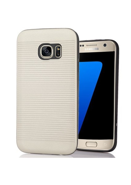 Cover Me Samsung Galaxy A3 2016 Kılıf A310 Kauçuk Silikon Koruma Gümüş