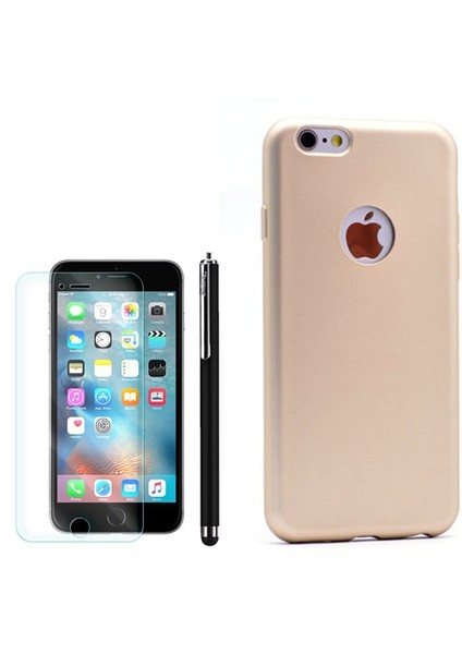 Apple İphone 6 Plus Kılıf Premier Silikon +Kalem+Cam