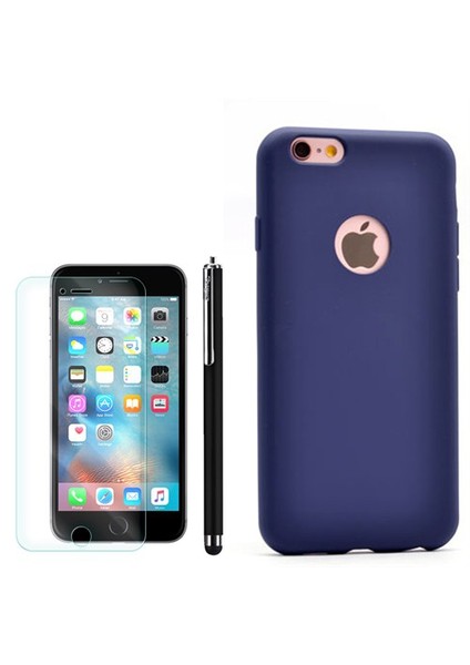 Apple İphone 6 Plus Kılıf Premier Silikon +Kalem+Cam